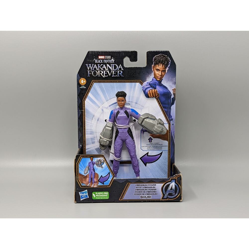 Vibranium Power SHURI 6" Black Panther Wakanda Forever Action Figure Marvel